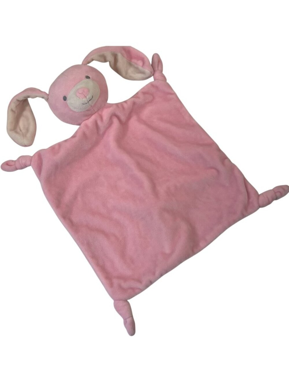 The Peanutshell Pink Bunny Security Blanket Soft Plush Lovey Stuffed Animal Toy